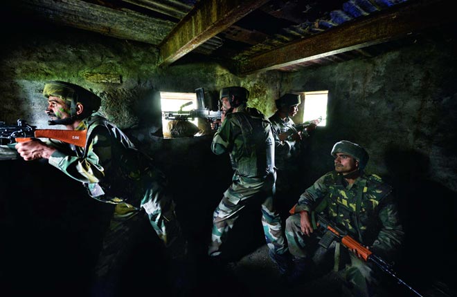 Indian Army bunkers