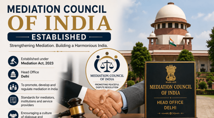Mediation Council of India Established | The Legal Observer
